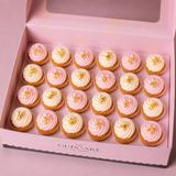 Pink and Gold Cupcakes