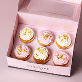 Pink and Gold Cupcakes