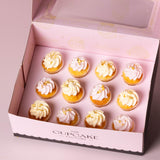 Pink and Gold Mini Cupcakes
