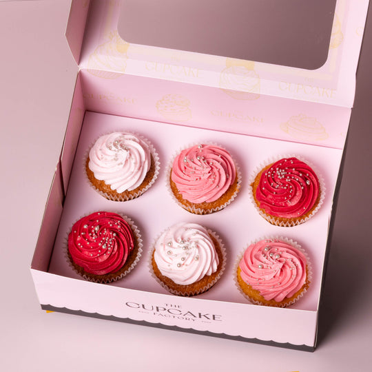 Pink Cupcakes x12 | Order Online Now | The Cupcake Factory – The