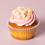 Pink and Shavings Cupcake