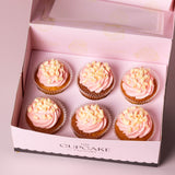 Pink and Shavings Cupcakes