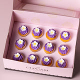 Purple Blossom Mini Cupcakes