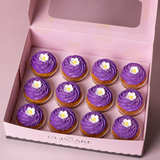 Purple Blossom Cupcakes