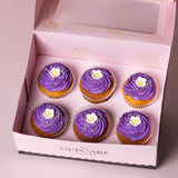Purple Blossom Cupcakes