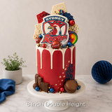 Roosters Drip Cake