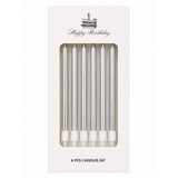 Candles Silver 6 Pack