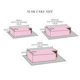 Medium Fancy Piped Slab Cake