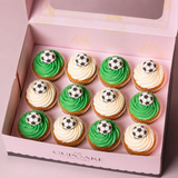 Soccer Ball Cupcakes