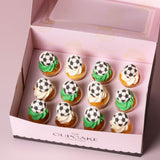 Soccer Ball Mini Cupcakes