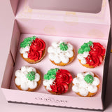 Fancy Swirl Christmas Cupcakes