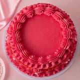 Vintage Cake Fancy Round Pink