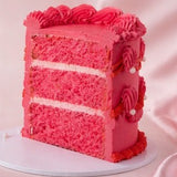 Vintage Cake Fancy Round Pink