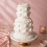 Vintage Cake Fancy Round Two Tier