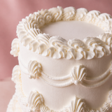 Vintage Cake Fancy Round Two Tier