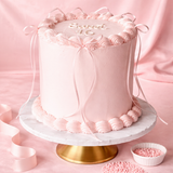 Vintage Cake Round with Ribbon