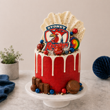 Roosters Drip Cake