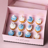 Baby Shower Blue Mini Cupcakes