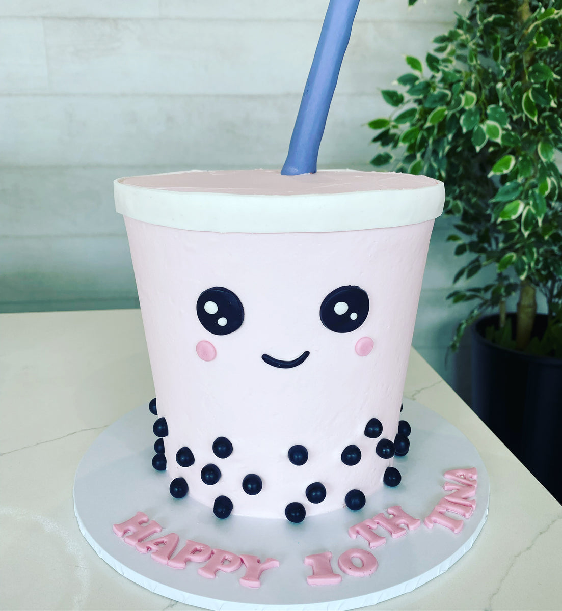 Bubble Tea Themed Cake The Cupcake Factory